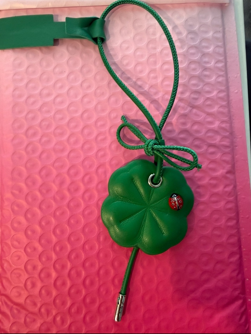 Dior Green Clover Bag Charm